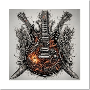 Guitar Art Design Posters and Art